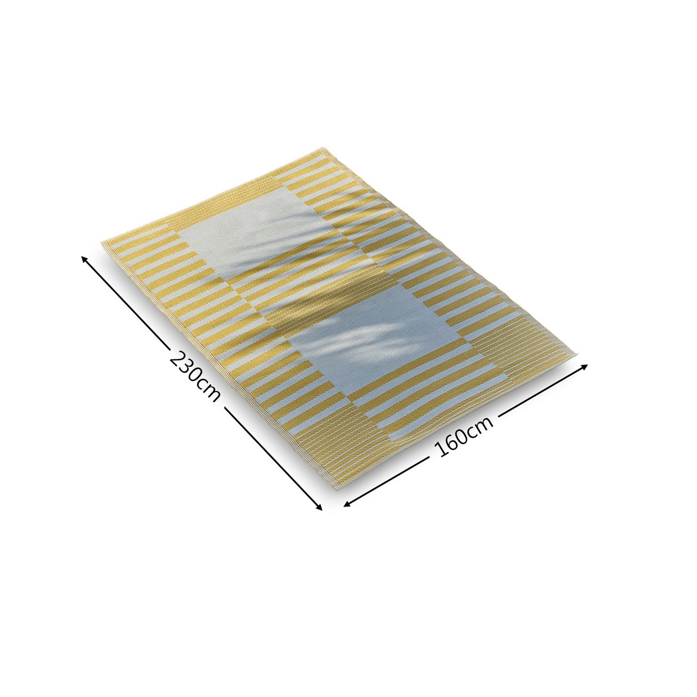 Hemsby 160 x 230cm Outdoor Rug - Yellow - Laura James