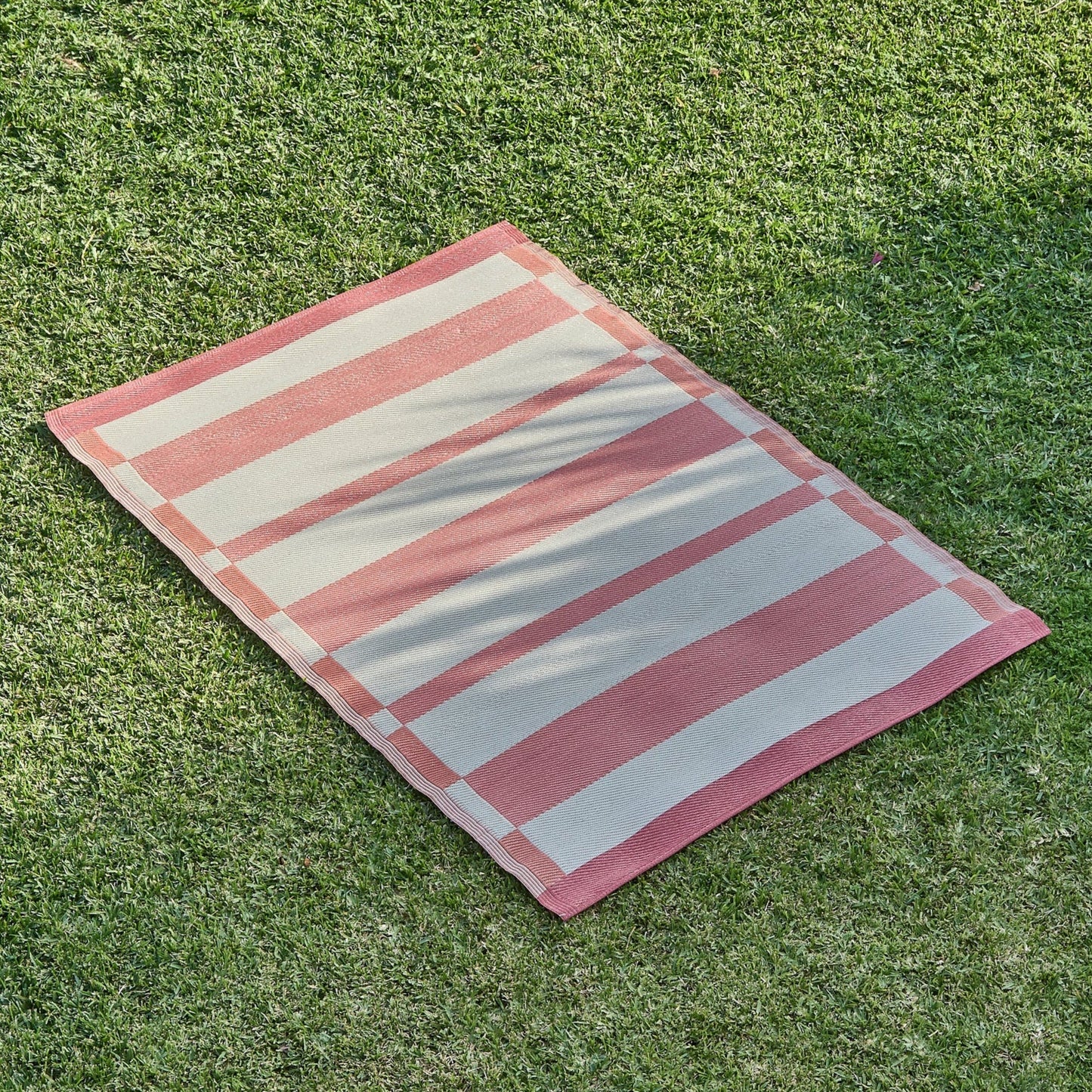 Hemsby 160x230cm Zig Zag Outdoor Rug - Paprika - Laura James