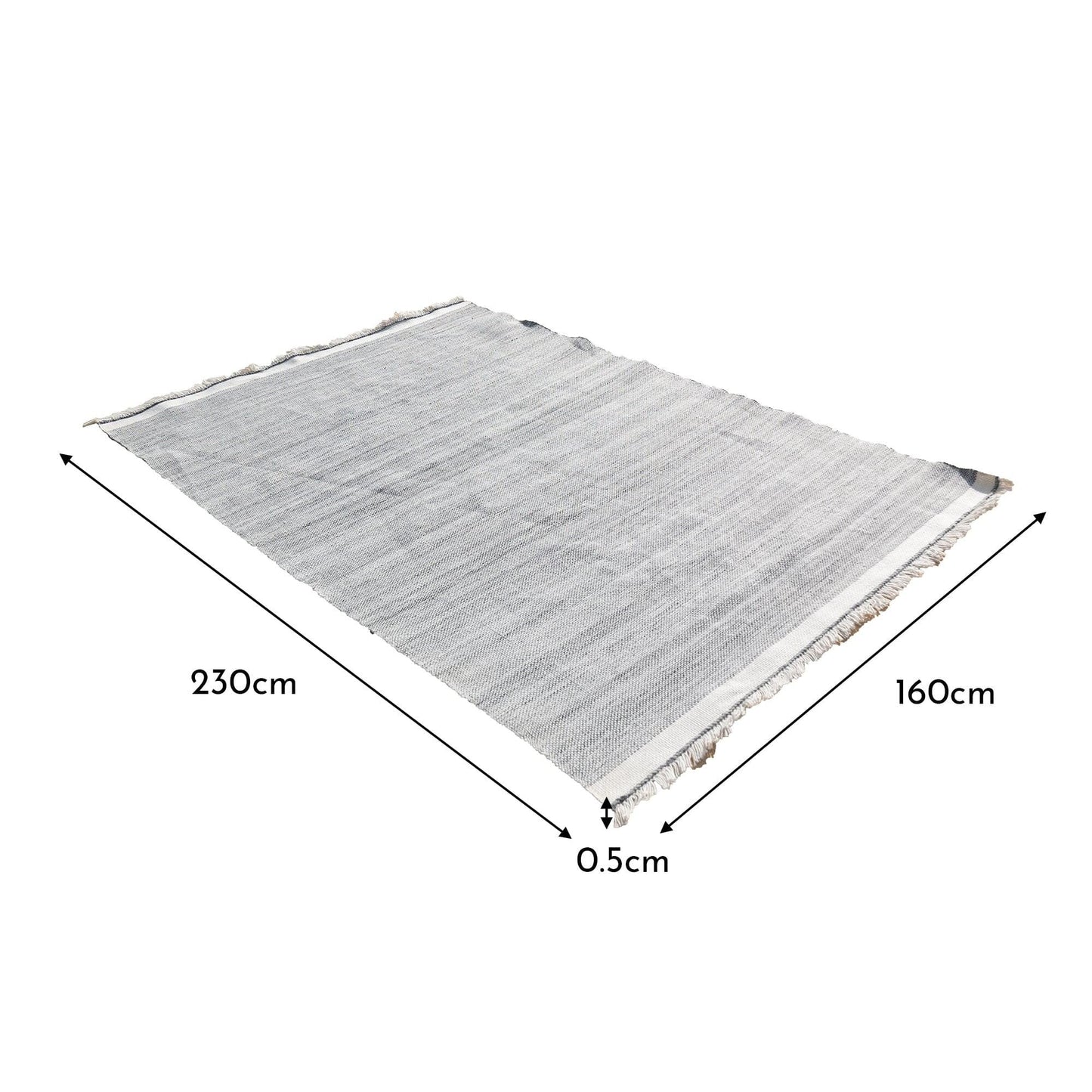 Ardwell outdoor PET rug - mist grey - 160cm x 230cm