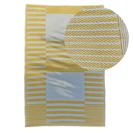 Hemsby 200x290cm Outdoor Rug - Yellow - Laura James 